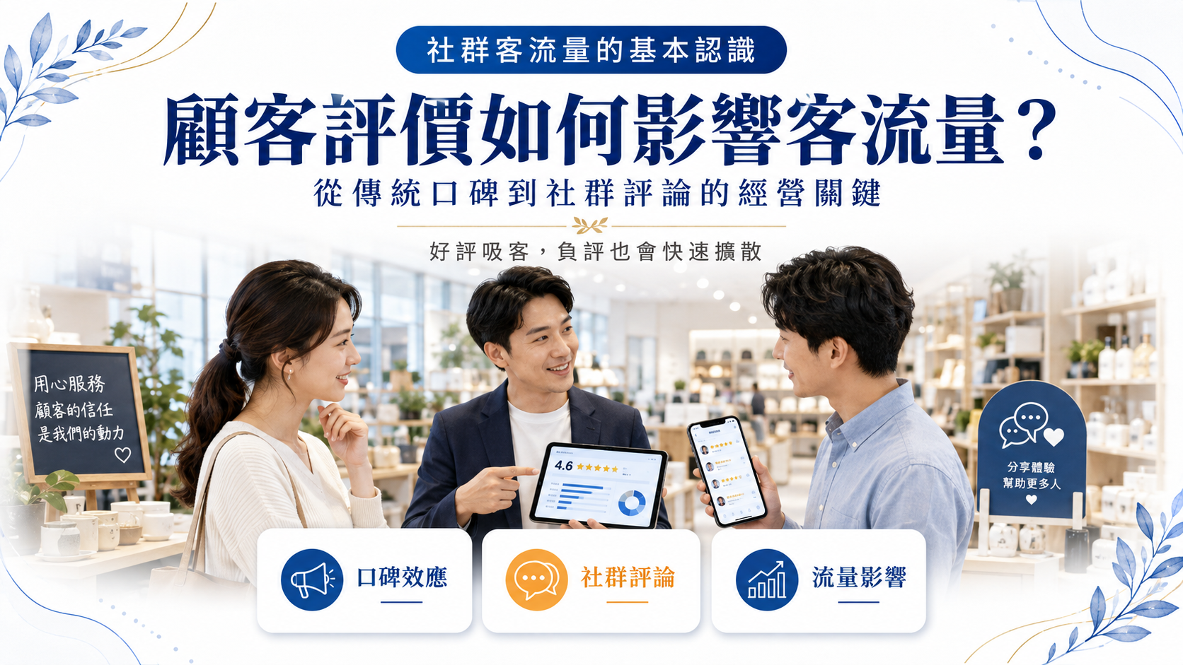 顧客評價如何影響客流量？從傳統口碑到社群評論的經營關鍵
