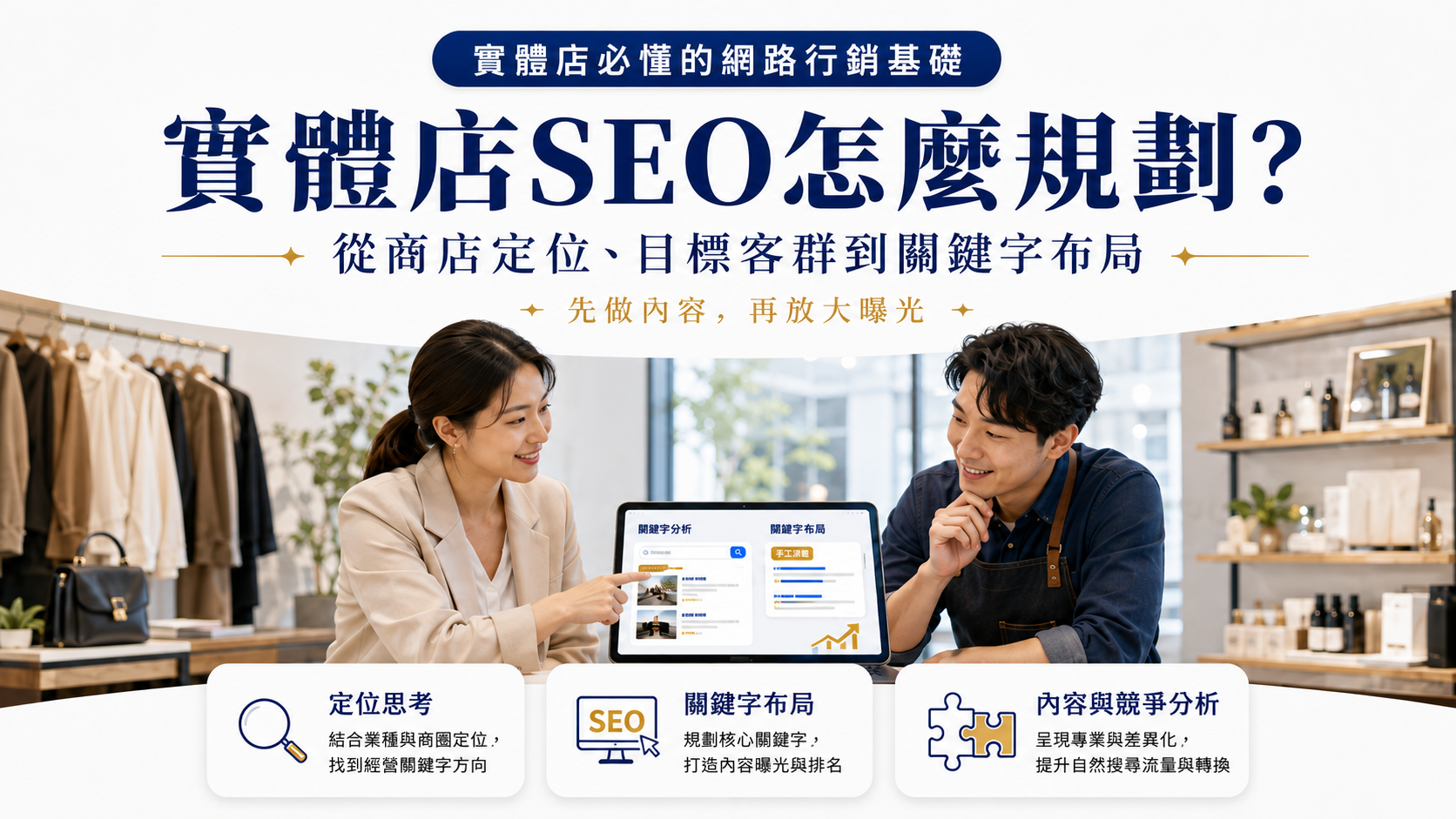 實體店SEO怎麼規劃？從商店定位、目標客群到關鍵字布局