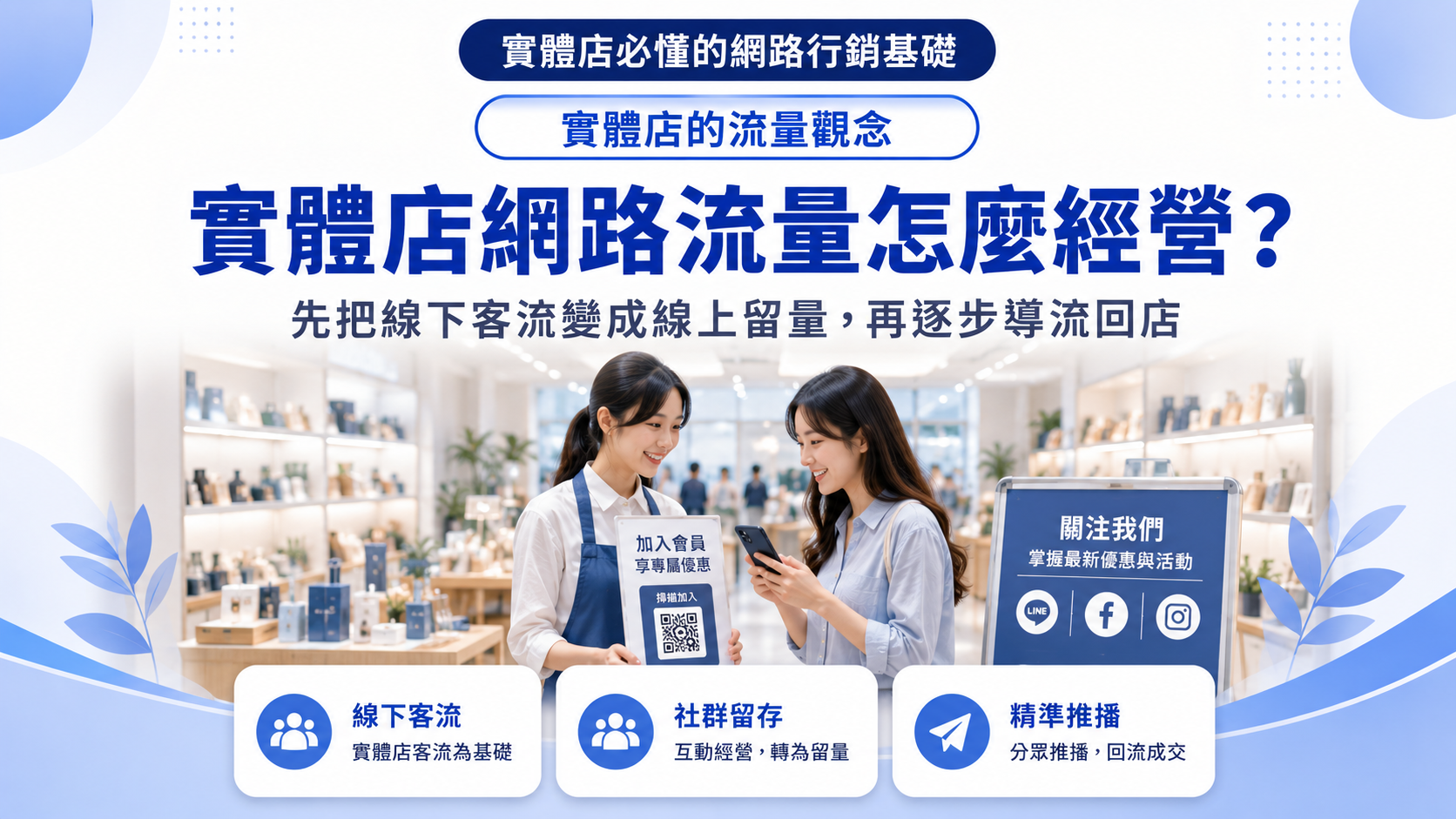 實體店網路流量怎麼經營？先把線下客流變成線上留量，再逐步導流回店