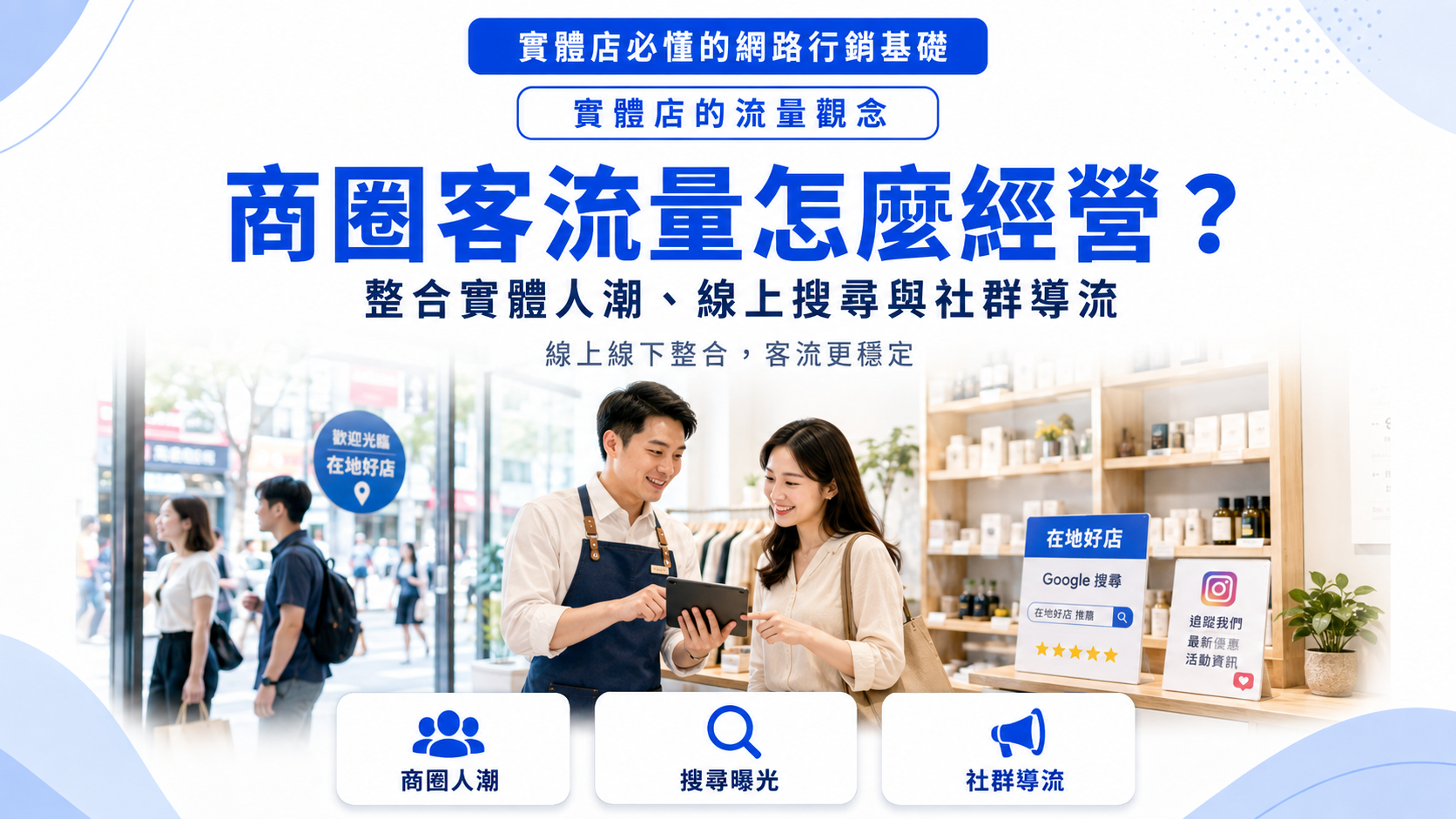 商圈客流量怎麼經營？整合實體人潮、線上搜尋與社群導流