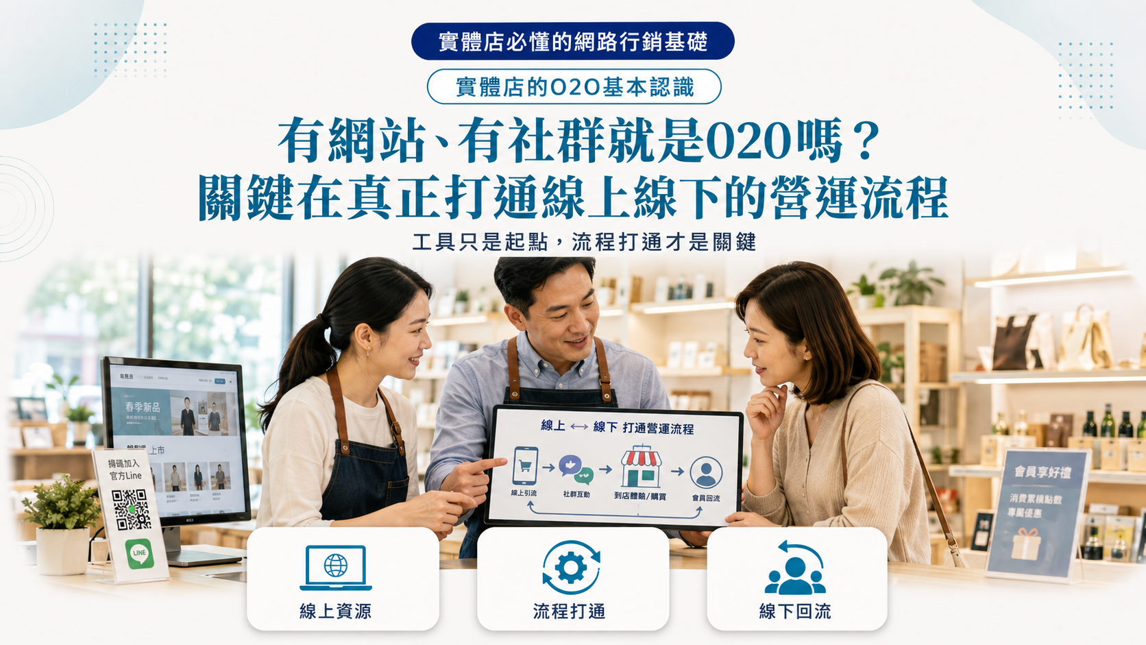 有網站、有社群就是O2O嗎？關鍵在真正打通線上線下的營運流程